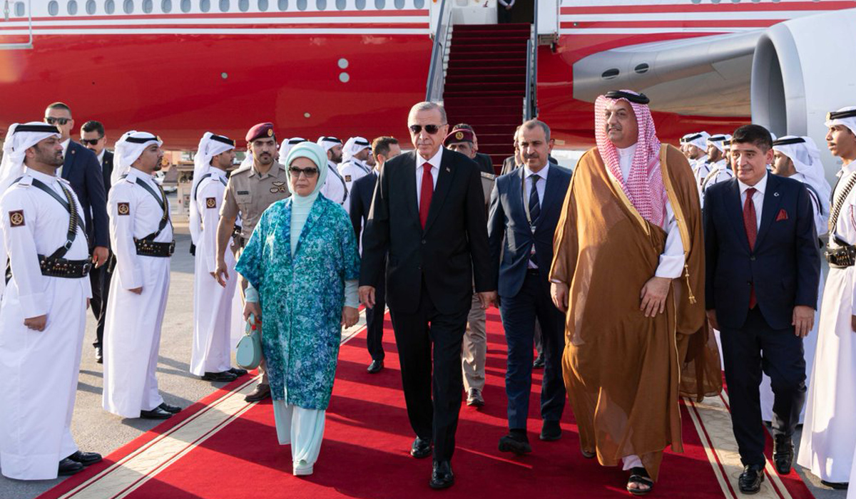 Turkish President Arrives in Doha